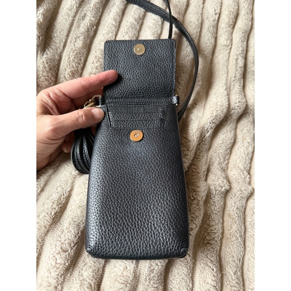 Kate Spade Black Leather Phone Crossbody and Pink Floral Wristlet Bundle - Picture 6 of 8